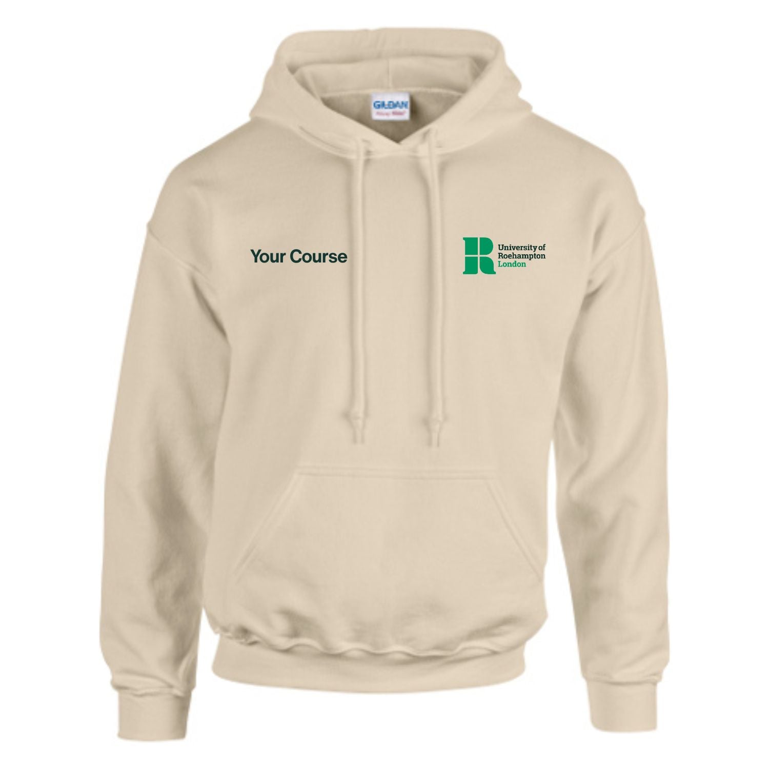 Course Name Front Print Hoodie