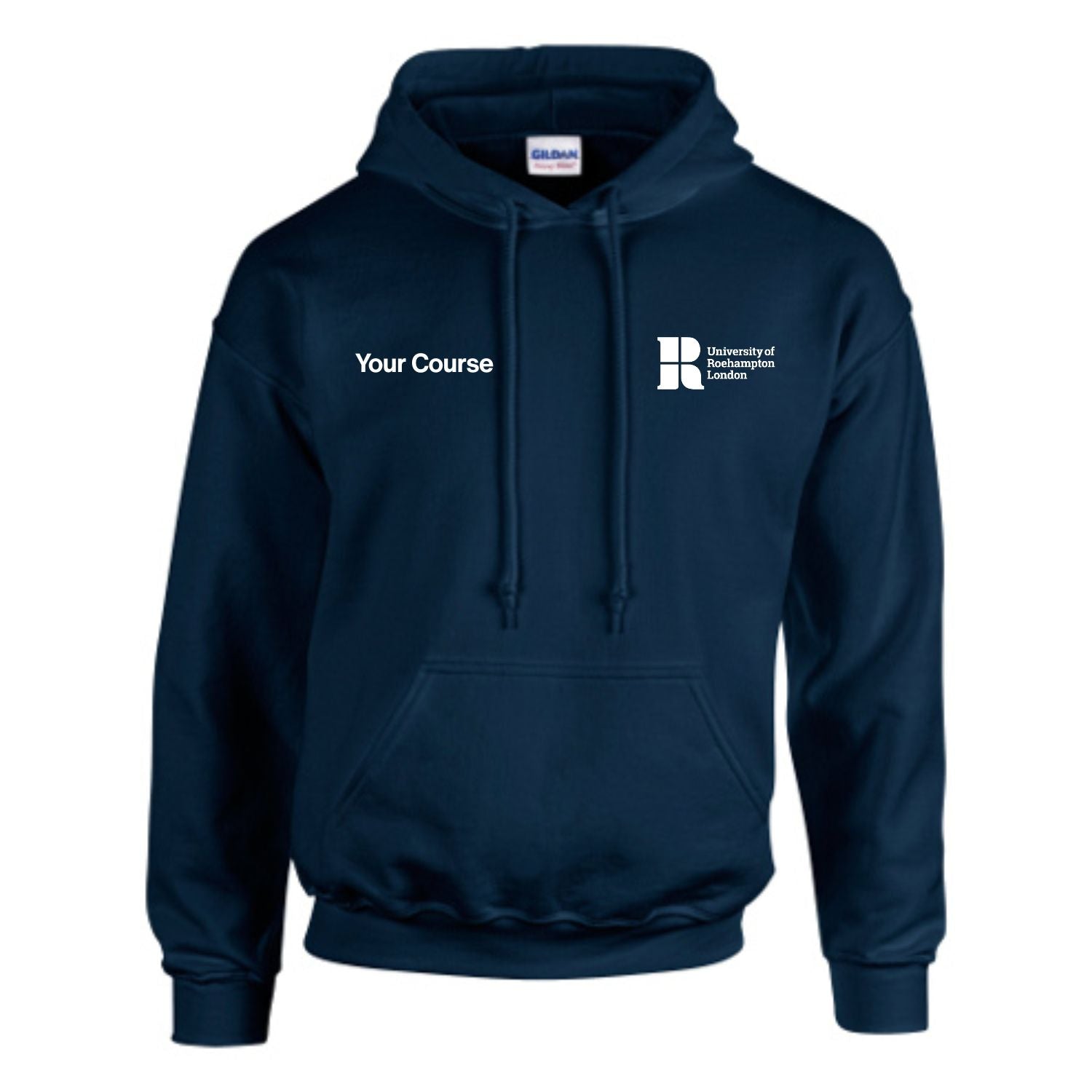Course Name Front Print Hoodie