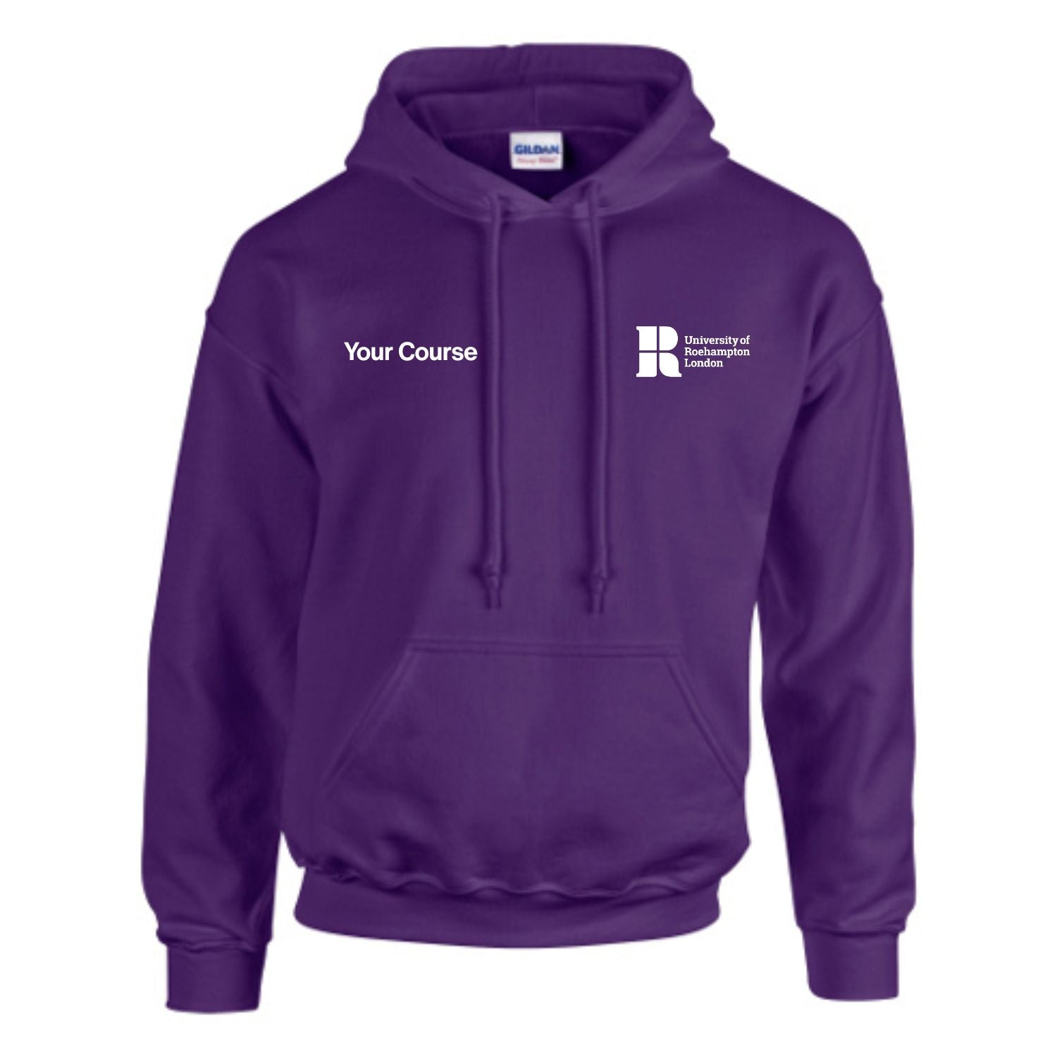 Course Name Front Print Hoodie