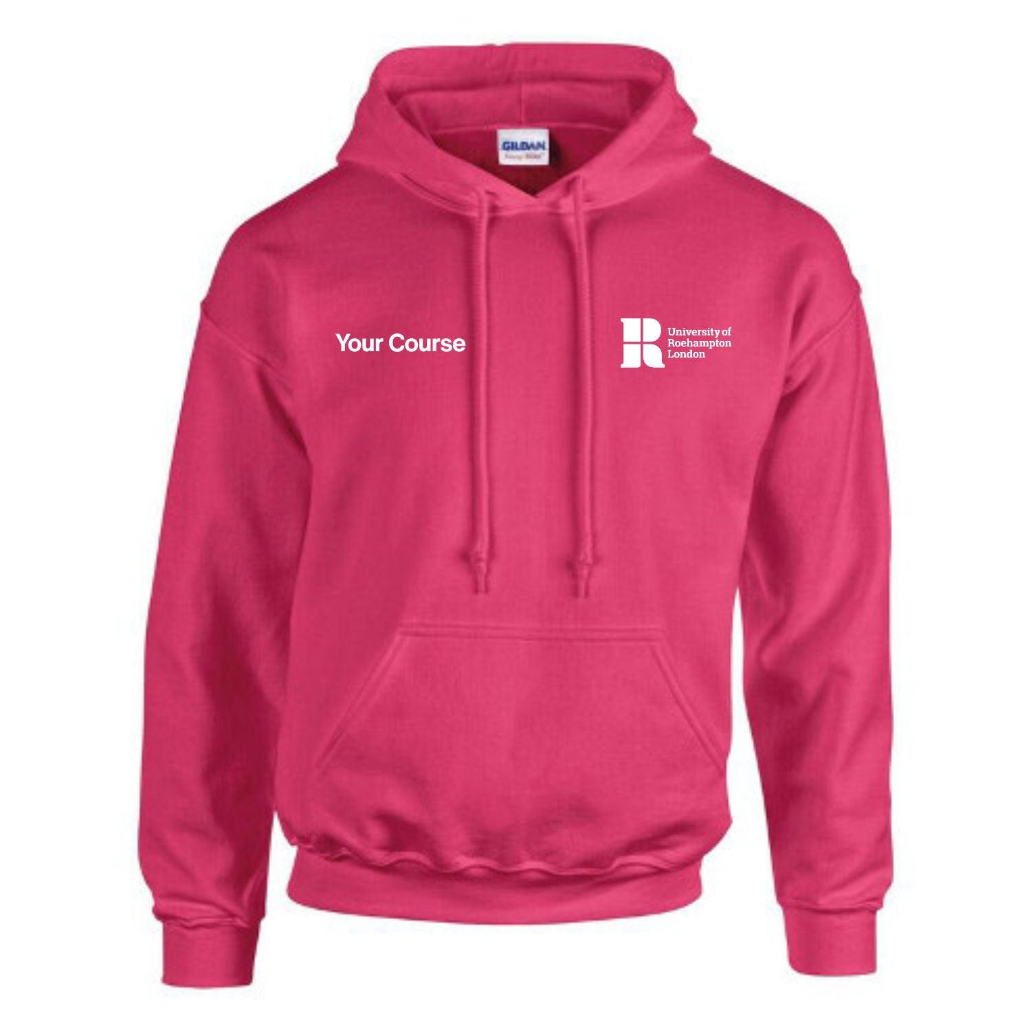 Course Name Front Print Hoodie