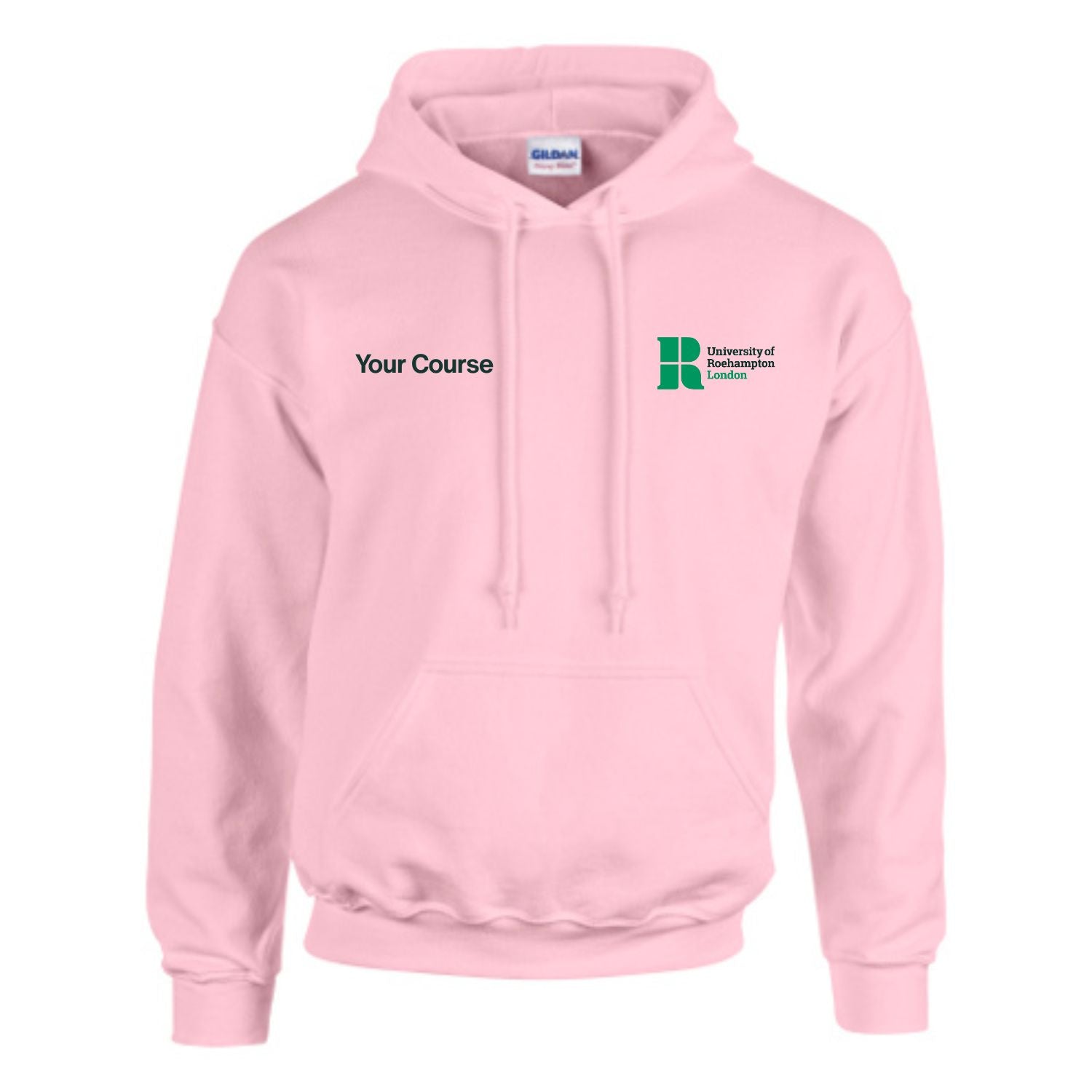Course Name Front Print Hoodie